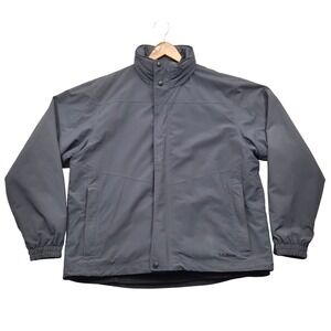 LL Bean Mens Large 3 In 1 Weather Challenger Jacket Hooded OBCY9 Grey